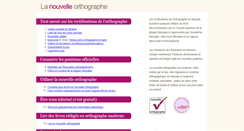 Desktop Screenshot of nouvelleorthographe.info